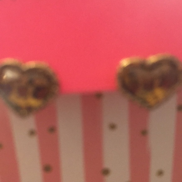 🐆Leopard print heart studs🐆 - Picture 4 of 4
